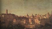 The Forum seen from the Farnese Gardens  Jean Baptiste Camille  Corot